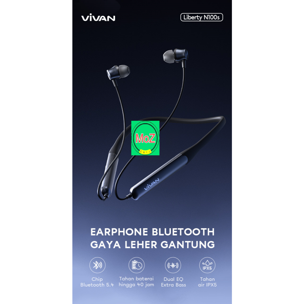 VIVAN BLUETOOTH NECKBAND EARPHONE LIBERTY N100S