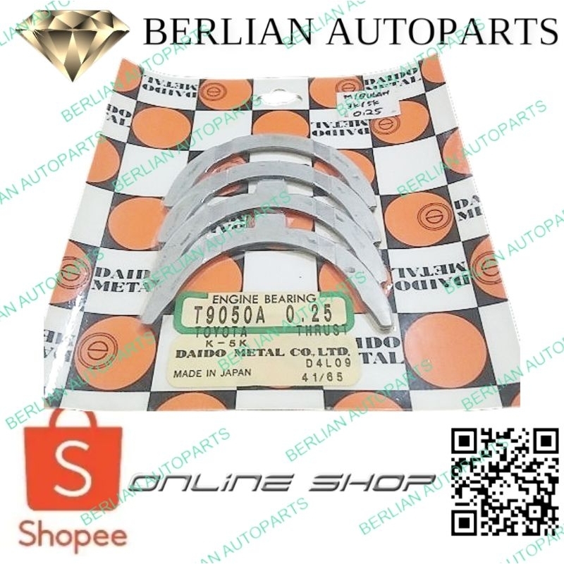 metal bulan Toyota 3K Toyota 5K T9050A - 0.25