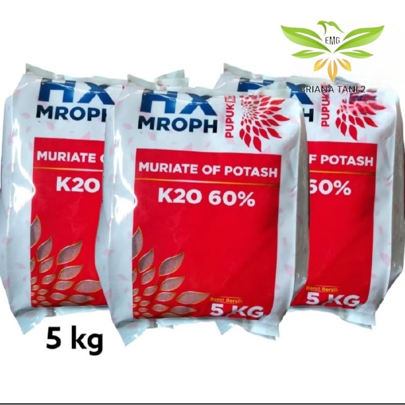 KCL HX MROPH 5 Kg Pupuk K2O (Kalium) 60% Meningkatkan Hasil dan Kualitas Panen DGW Hextar Fertilizer