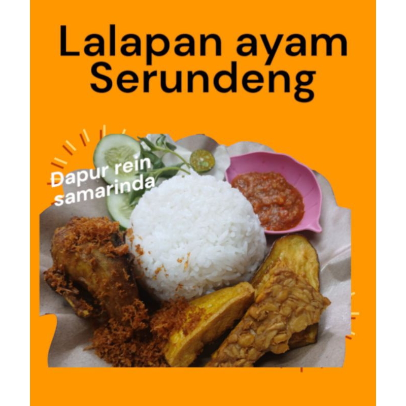 

lalapan ayam serundeng ( bs frozen maupun di gorengkan)