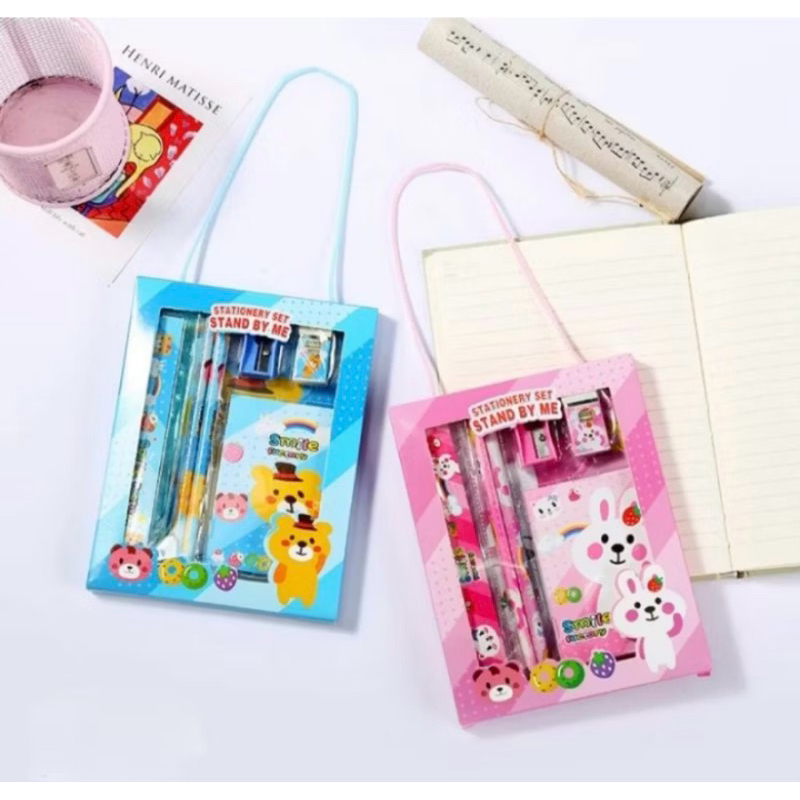 

Kode Atk - Study Set 6in1 Karakter Anak / Alat Tulis Set Lucu