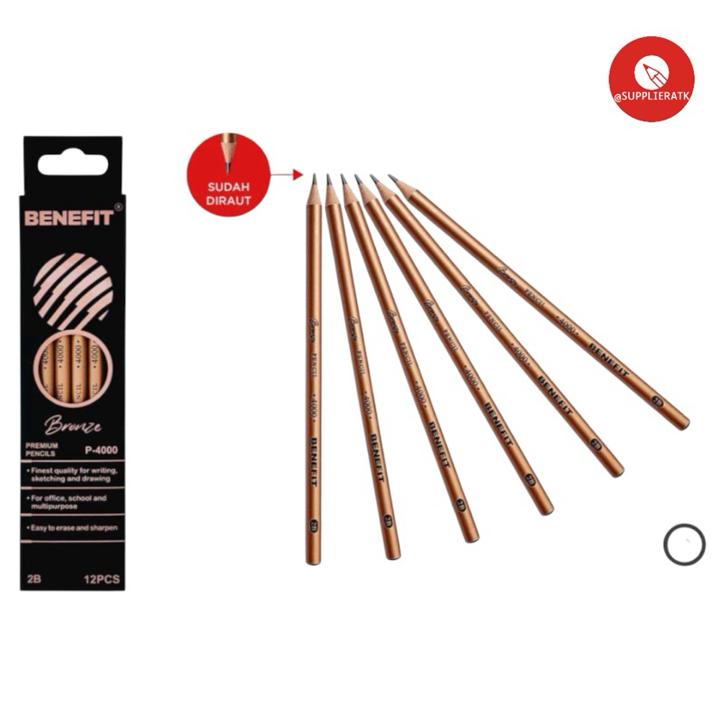

[12 pcs] PENSIL BENEFIT 2B BRONZE