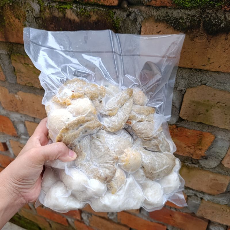 

Pempek Palembang Asli Empek Empek Mix Campur 50pcs FREE Cuko