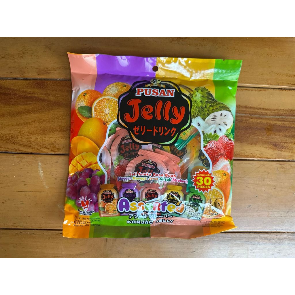 

Pusan Jelly Assorted Konjac Jelly 300gr isi 30 pcs