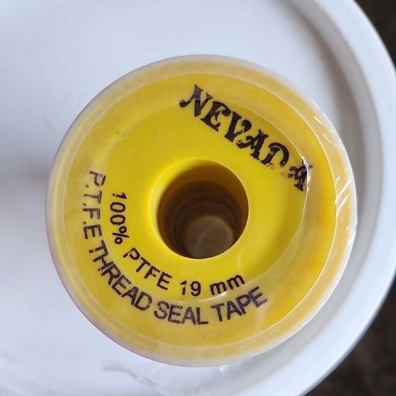 Seal Tape JUMBO BESAR  NEVADA 19 mm x 15 m /Kecil Rush 9mm x 10  solasi solatip isolasi Keran pipa S
