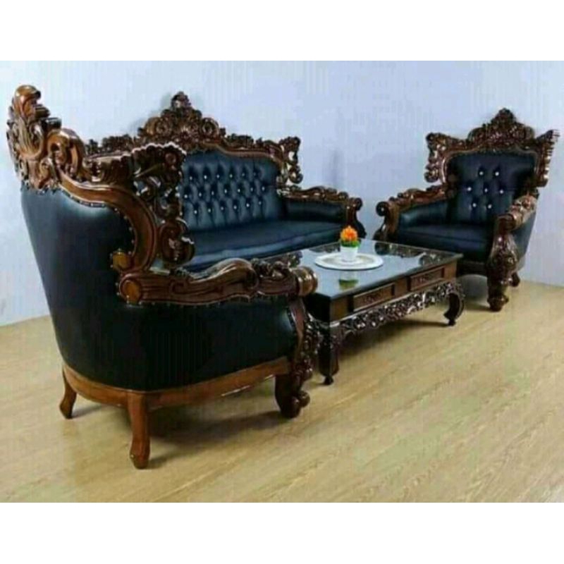 sofa tamu ukir Jepara