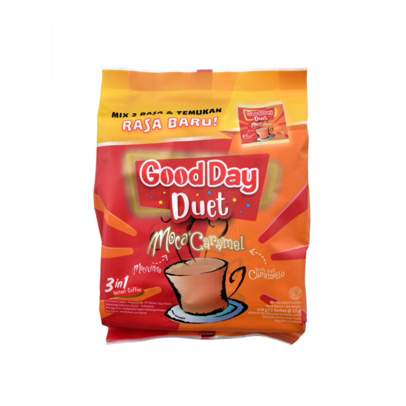 

Kopi Good Day Duet Moca’caramel Bag 5x22 gr