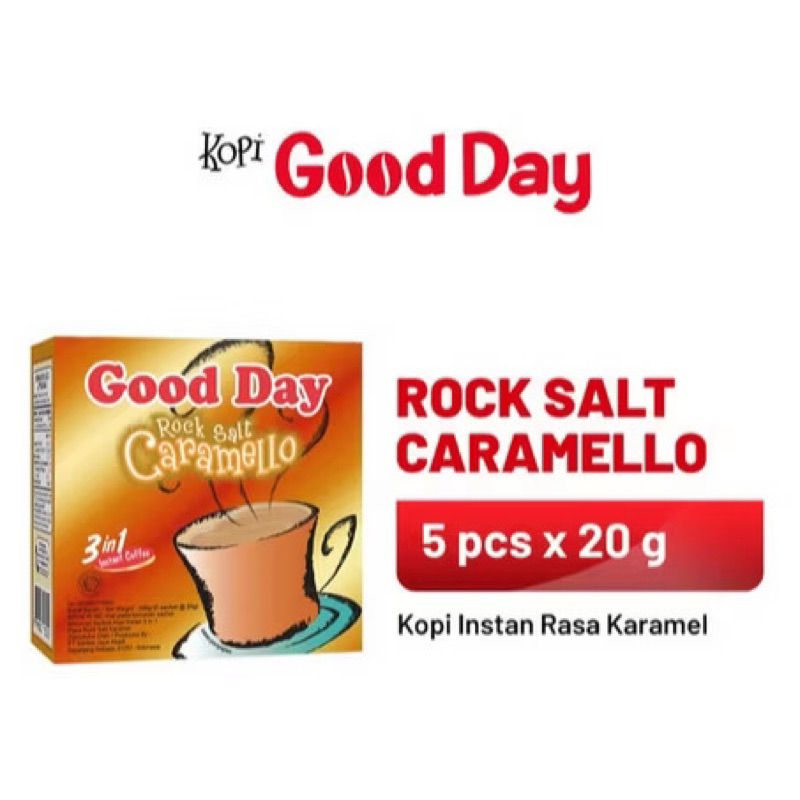 

Kopi Good Day Rock Salt Caramel Box 5x20 gr