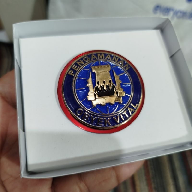 brevet pin wing pengamanan objek vital Pamobvit mika