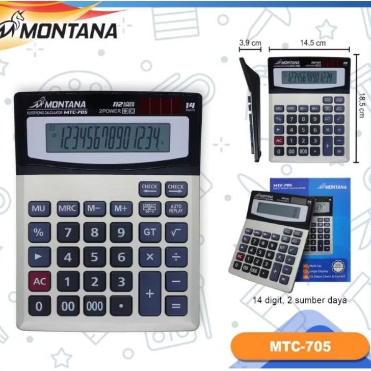 

Kalkulator Montana MTC-705C/14 digit