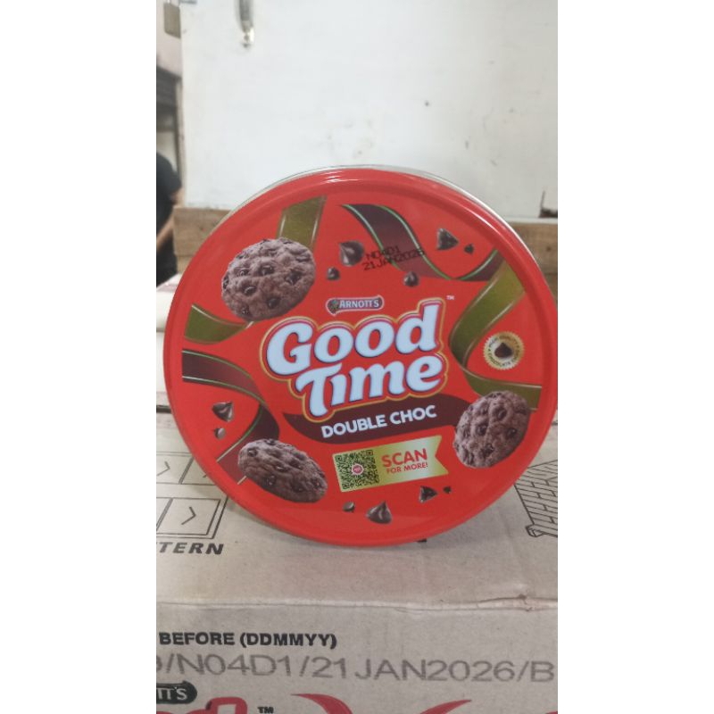 

biskuit good time yg manis dan renyah 1kaleng 144g