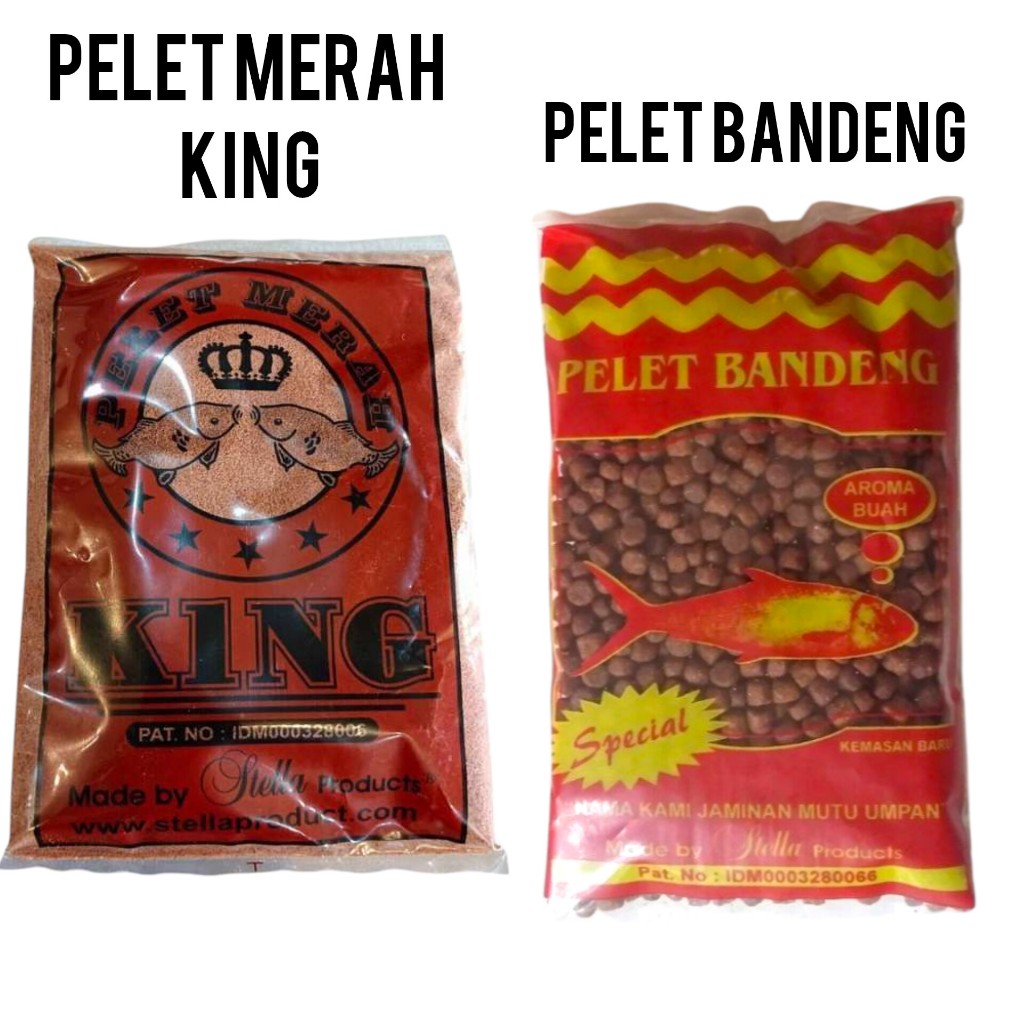 Umpan Pancing Pelet Merah King Amis Pelet Bandeng Butiran Aroma Buah Stella Products