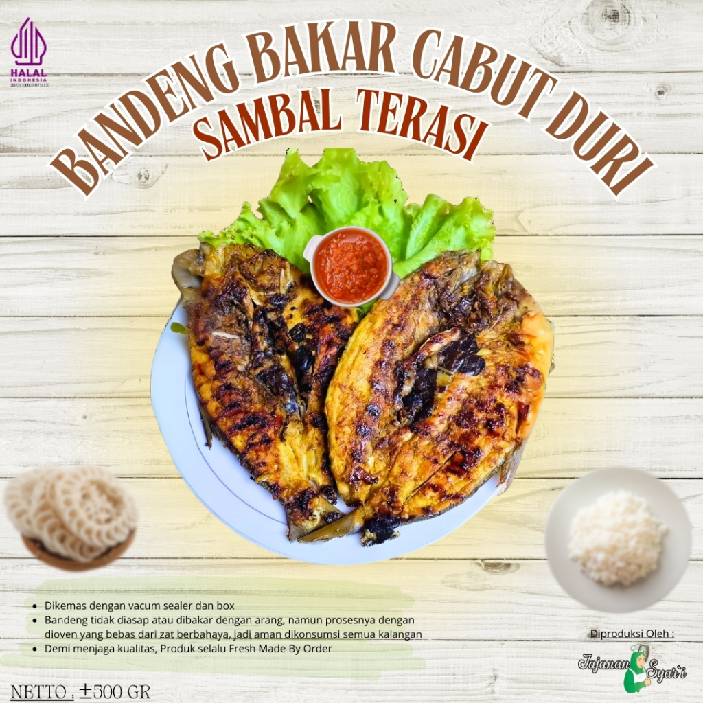 

Ikan Bandeng Bakar Cabut Duri Fresh Made By order Kemasan Vacum