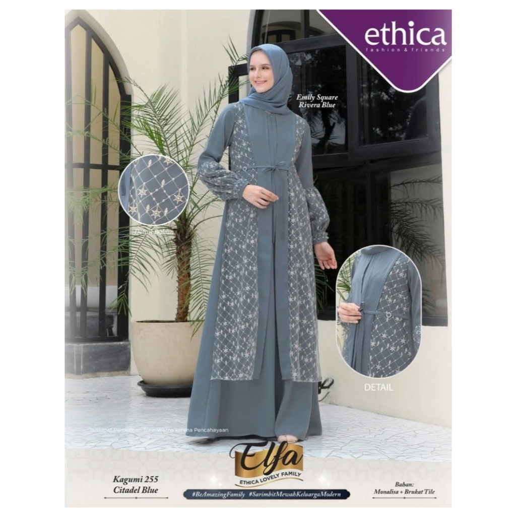 Ready Stok Kagumi 255 Citadel Blue Size XS by Ethica - Kampung Butik Mazaya