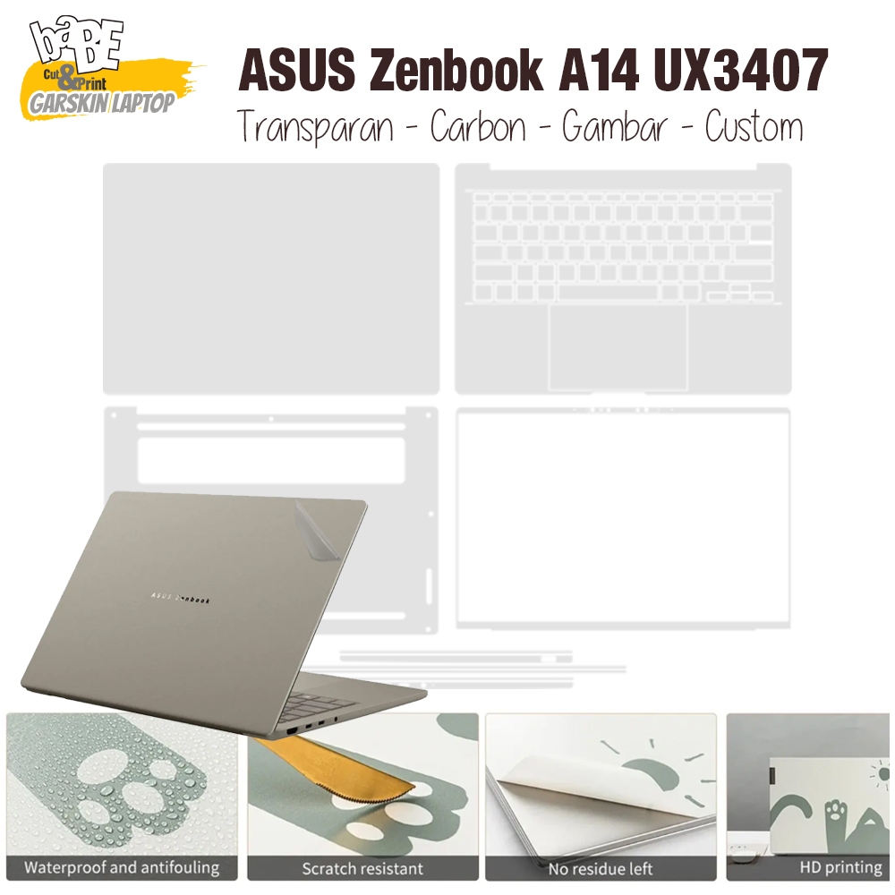 Garskin Laptop ASUS Zenbook A14 UX3407 Skin Laptop