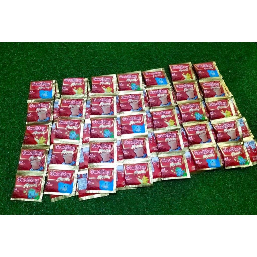 

Promo Kopi Good Day Merah Mocaccino isi 10 pcs Harga Murah !!