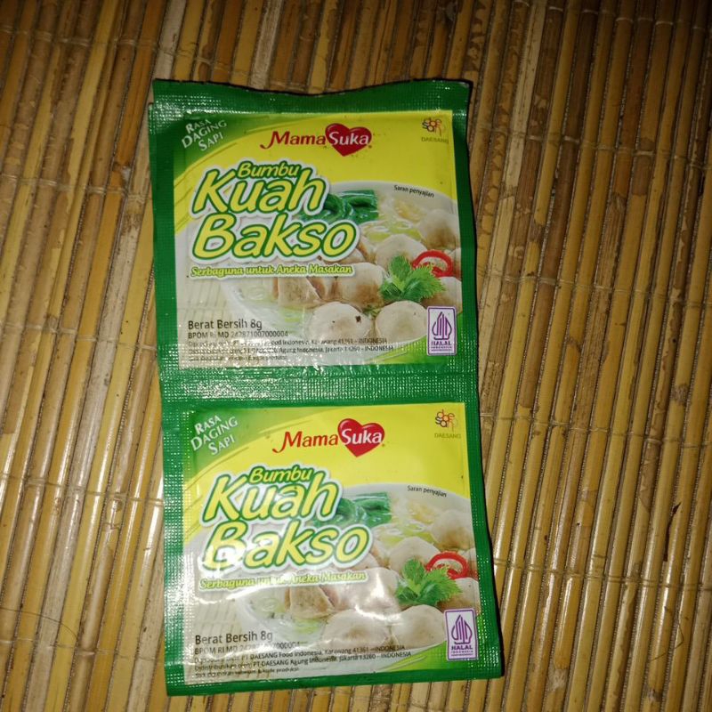 

Mamasuka Kuah bakso 1 renceng 8gr