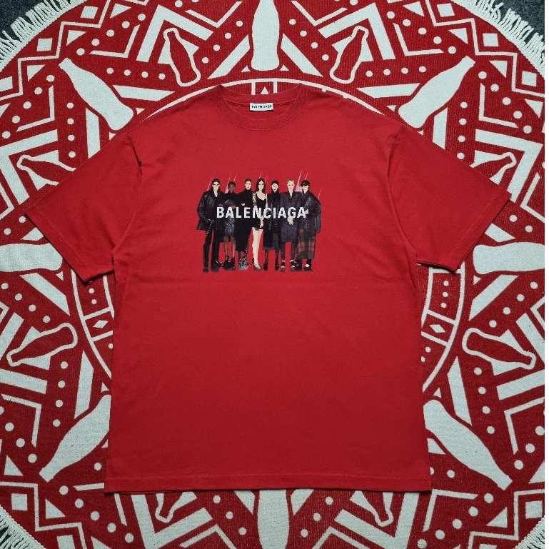 T shirt luxury brand Staff full print