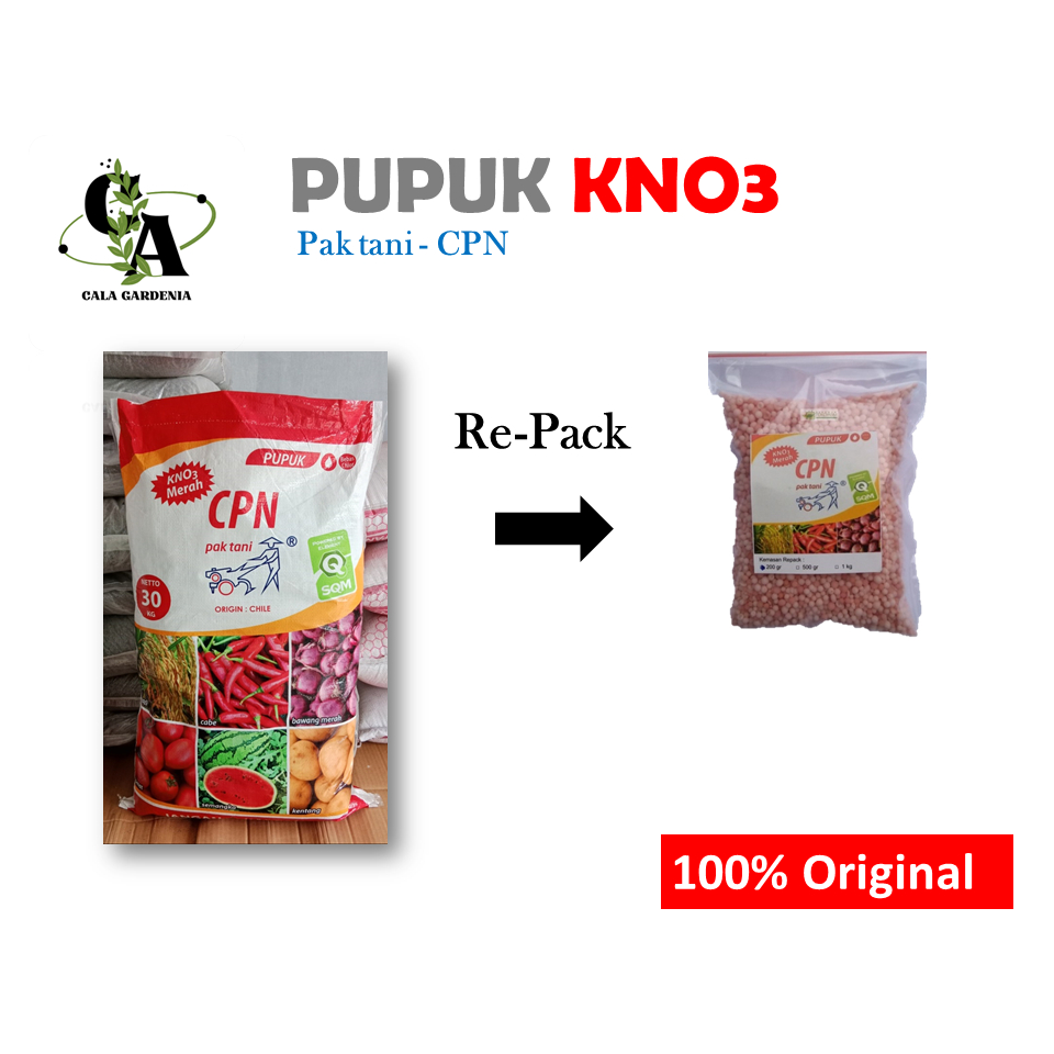 (RE-PACK) 500 GRAM PUPUK KNO3 PAK TANI CPN MERAH TERMURAH MENINGATKAN KUALITAS TANAMAN SAYUR BUAH