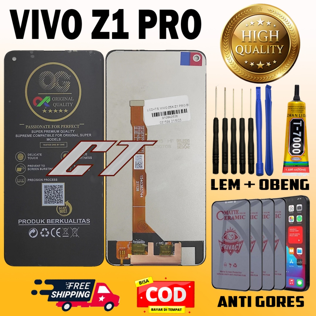 LCD TOUCHSCREEN VIVO Z1 PRO LAYAR SENTUH ORIGINAL ORI ALL MEREK FULLSET