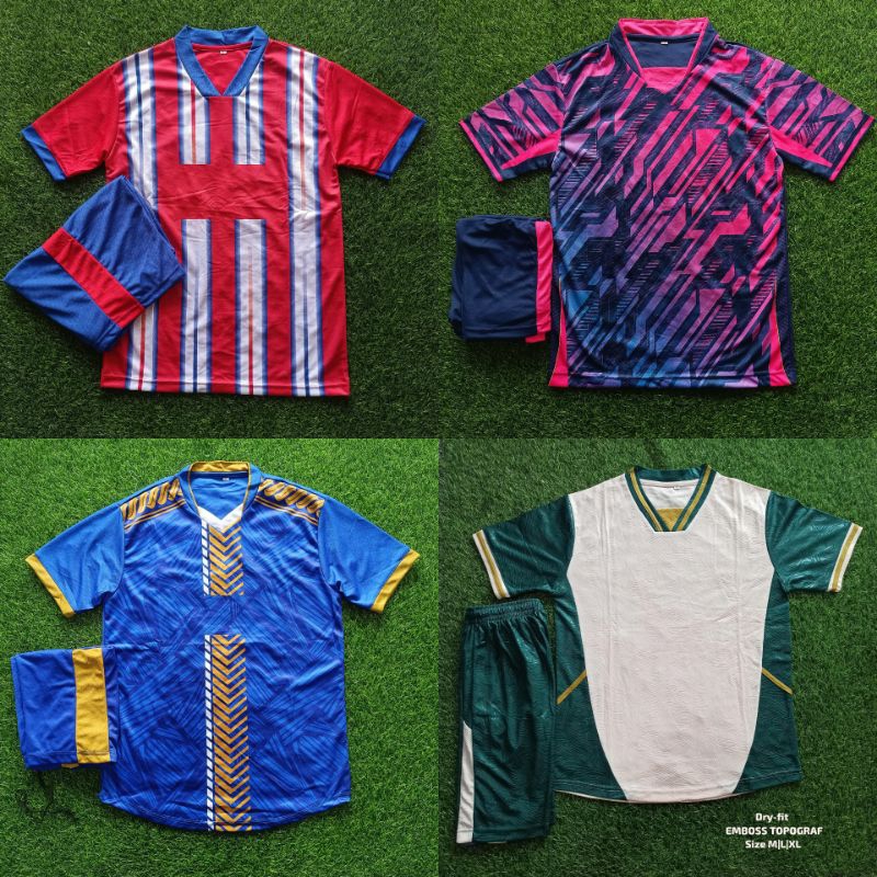 PRINTING STELAN JERSEY FUTSAL JERSEY BOLA POLOS MOTIF PRINTING BADAN PAKAI KRAH V Neck Kombinasi WAR