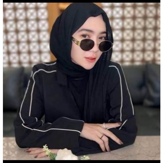 Kacamata Fashion Wanita Gaya Cewek Kasual Premium Mahal Dewasa Sunglasses Hitam UV 400 Lensa Kaca Ma