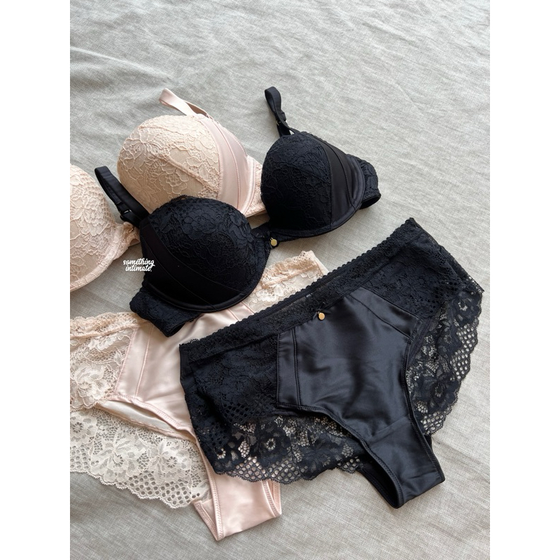 [BRA+CD] M&S X ROSIE Pushup Preview Petite Satin & Lace / Push Up Bombshell Small Size Soft Cup Bra 