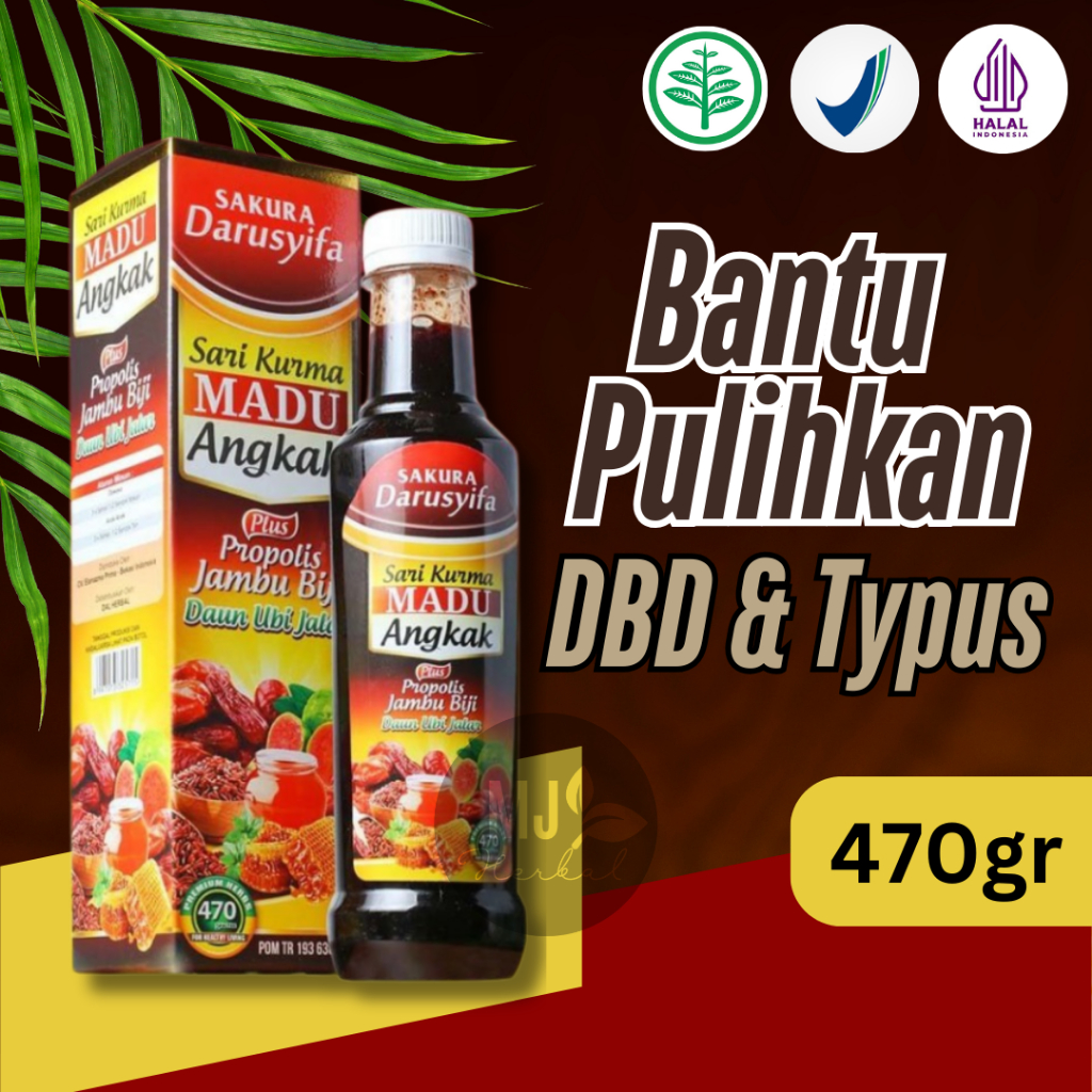 

Sari Kurma Madu Angkak 470gr Sakura Darusyifa