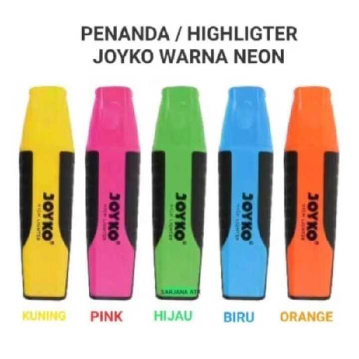 

Highlighter / Penanda Joyko HL-1 ~ 5 Neon Color