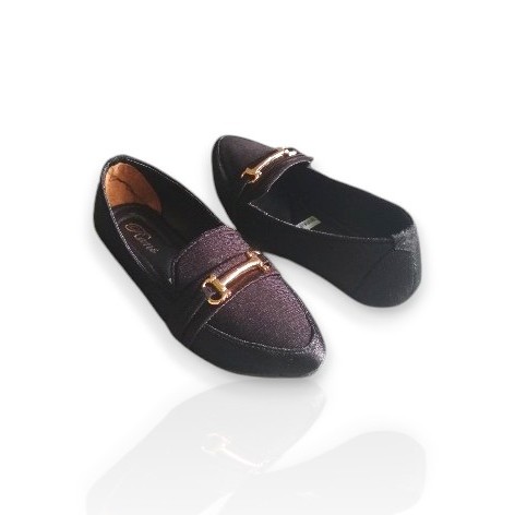 Sepatu Kerja Flat Shoes Wanita Formal Model Balet Pansus Anak Cewek Tapak Datar Gaya Kantor