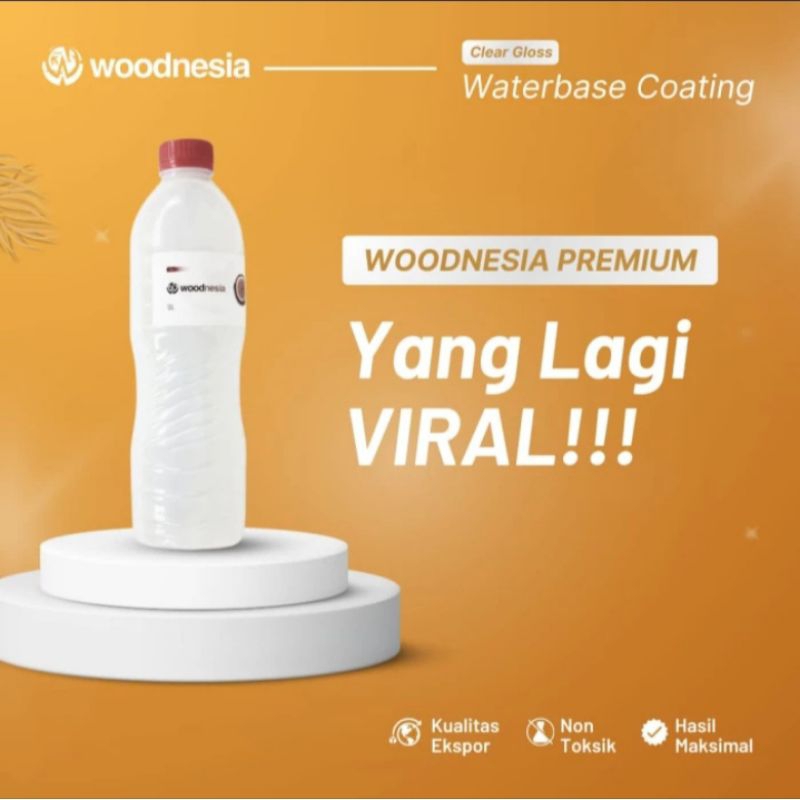 Cat Cleargloss 500gr Waterbased Pakai Air Woodnesia Pernis Varnish