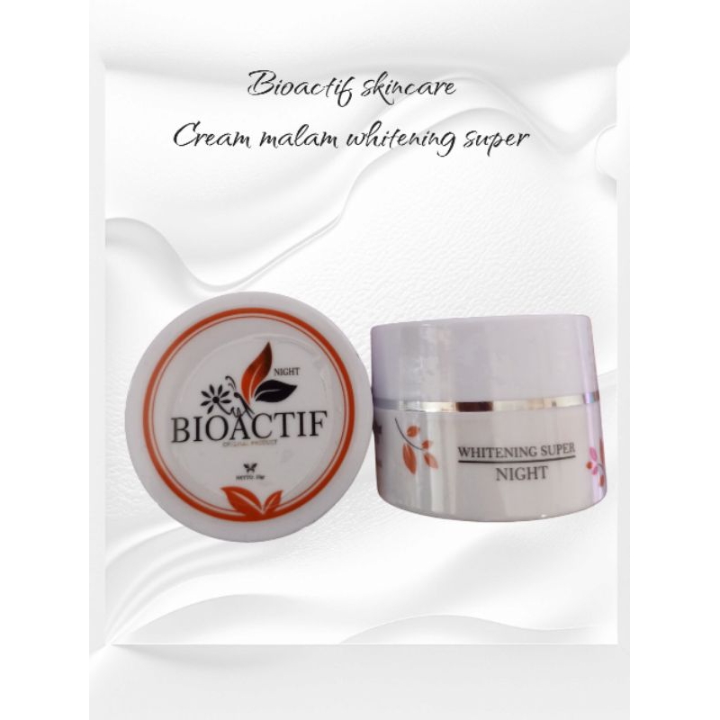 Nova cream malam whitening super BIOACTIFSKICARE/Nova skincare original/Nova beutyskin/cream malam N