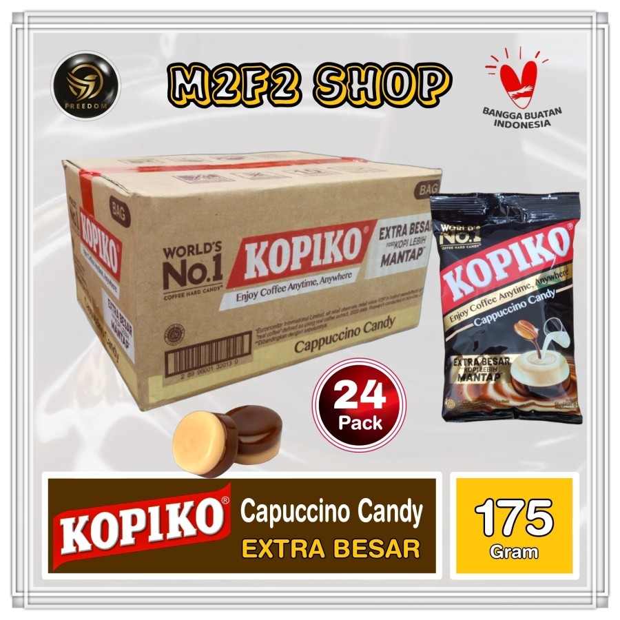 

Permen Kopiko Cappuccino Candy Extra Besar - 175 gr (Kemasan Karton)