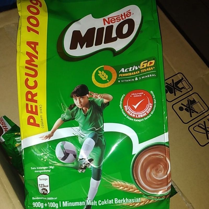 

Milo 900gram+100gram 1dus