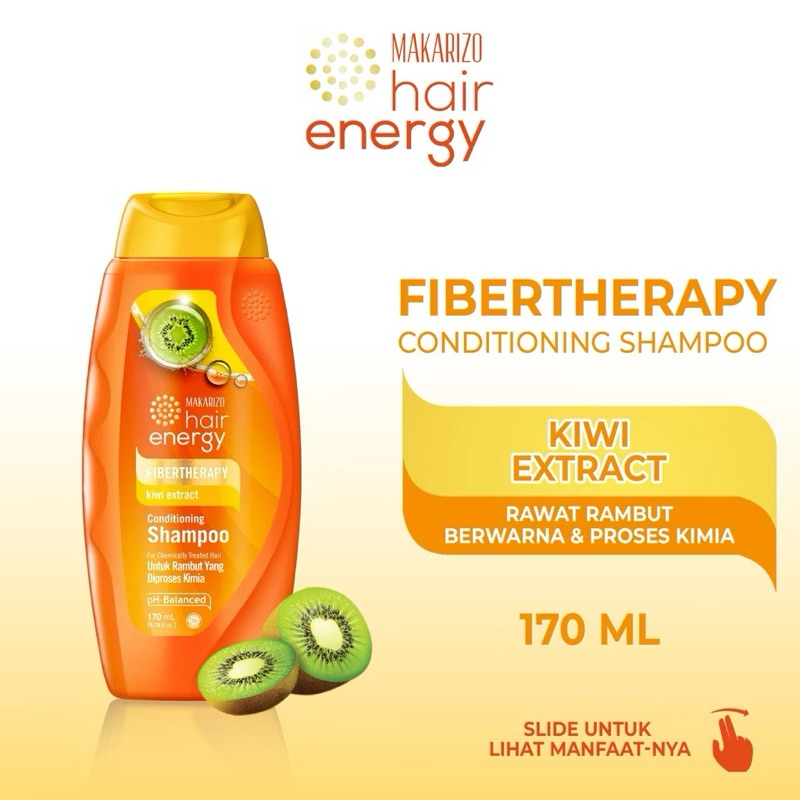 MAKARIZO Hair Energy Fibertherapy Conditioning Shampoo Kiwi - 170 mL