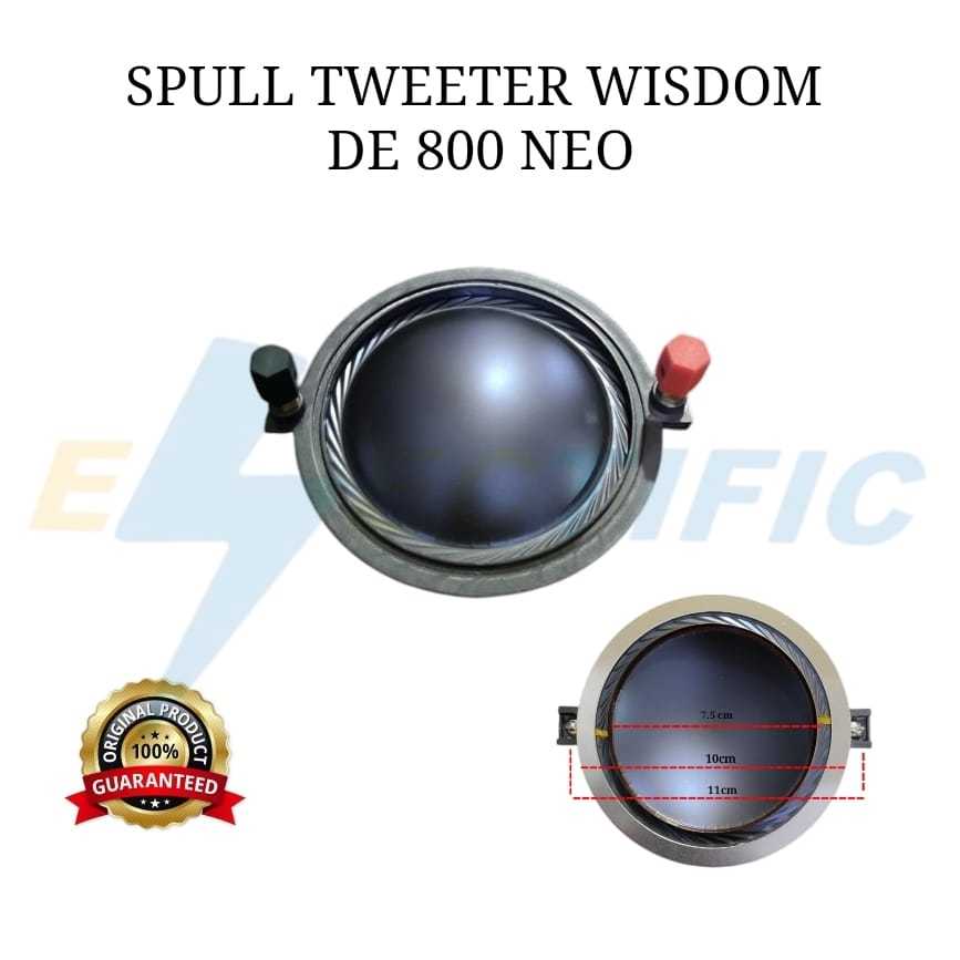 SPULL TWEETER DE 800 NEO WISDOM / DE800 NEO WISDOM ORIGINAL SPULL DRIVER TWEETER WISDOM 800  NEO