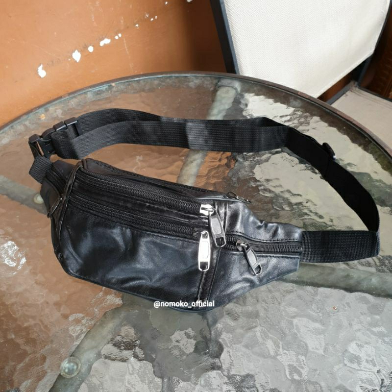 TAS SELEMPANG KULIT / TAS PINGGANG KULIT/ TAS IMPOR KULIT ASLI PRIA/TAS COWOK