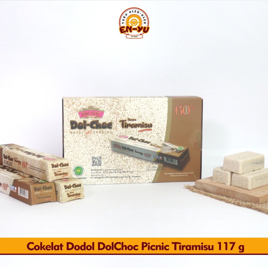 

Coklat Dodol Asli Garut Murah Berkualitas Original Premium - PICNIC DolChoc 117g Tiramisu