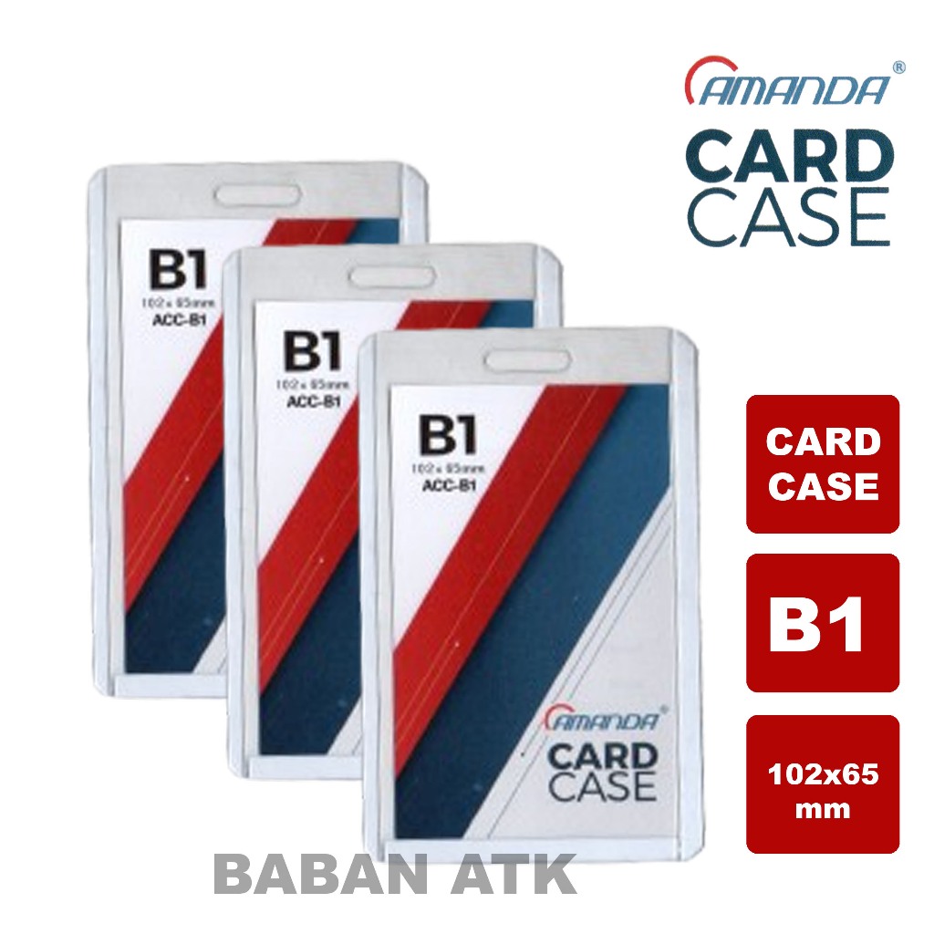 

Card Case B1 / ID CARD B1 / Name Tag B1 Amanda 102x65mm 1 pak isi 20