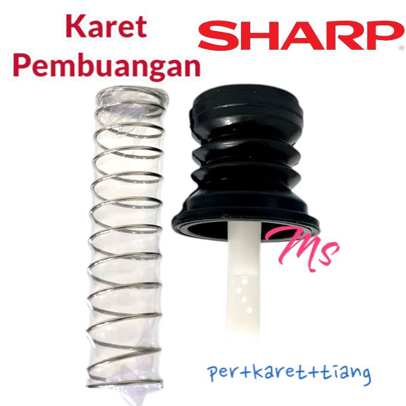 KARET PEMBUANGAN MESIN CUCI SHARP 2 TABUNG SATU SET