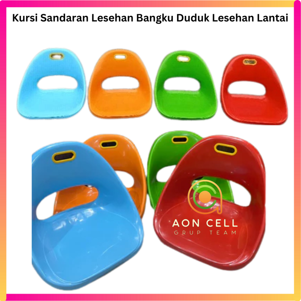 Kursi Sandaran Lesehan Plastik Tebal untuk Pengajian Nonton TV Meditasi Bangku Duduk Lantai Kursi La