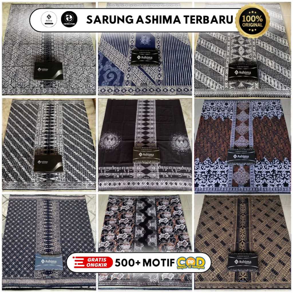 SARUNG BATIK ASHIMA INARA CAP / SARUNG BATIK KEKINIAN / SARUNG ASHIMA INARA
