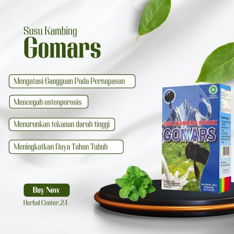 

Susu Kambing Etawa Bubuk Gomars Isi 200 Gram