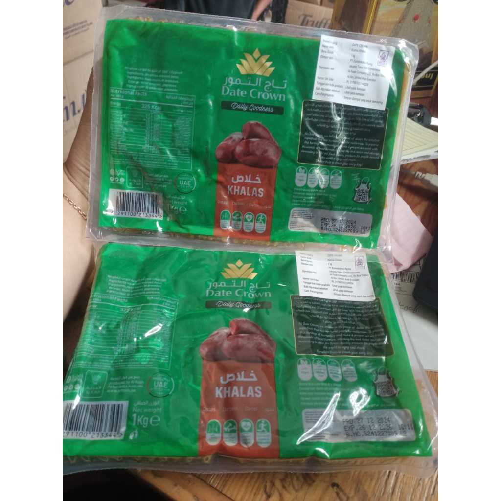 

Kurma date crown khalas termo/vakum 12×1kg/karton