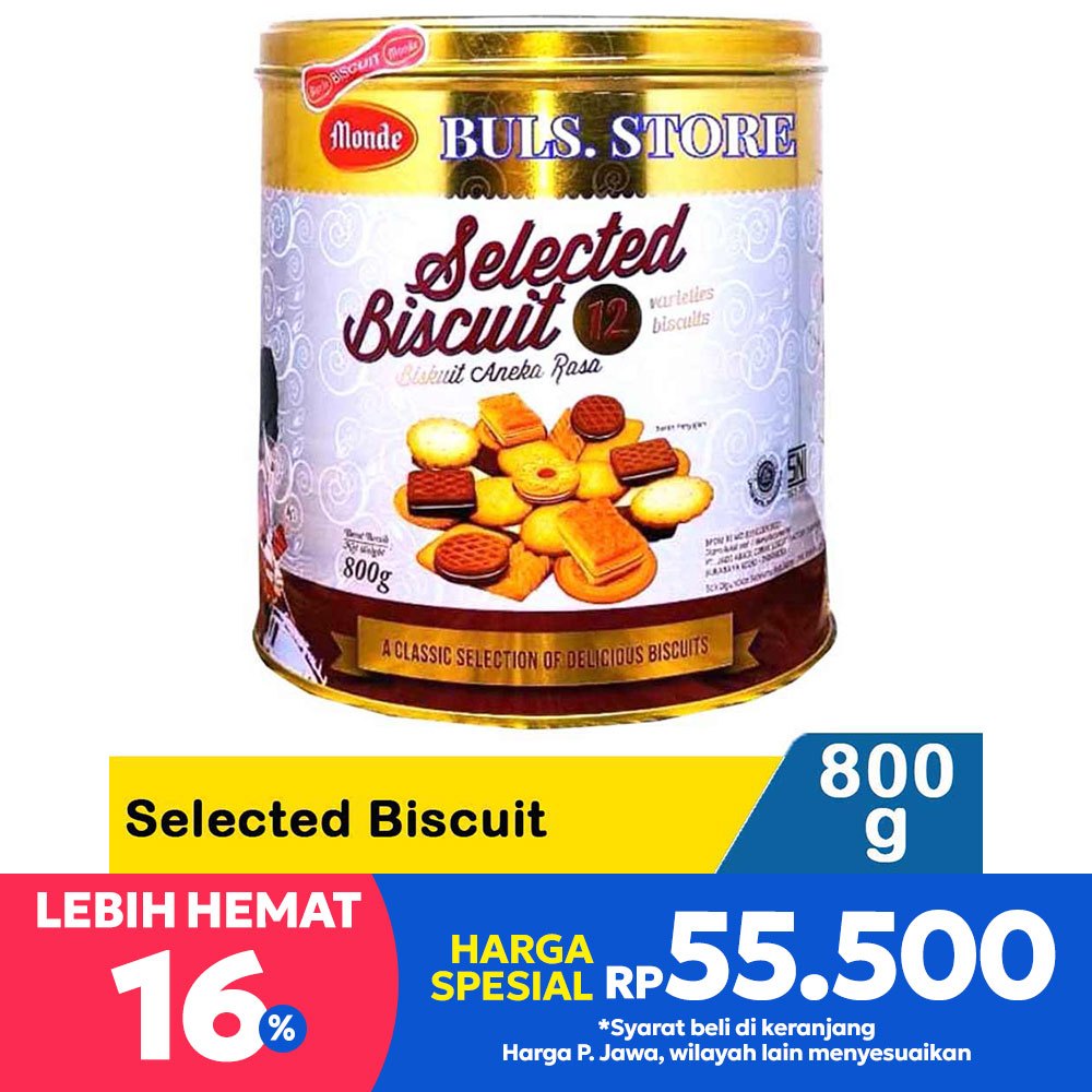 

Monde Selected Biscuit 800g – Biskuit Premium, Renyah & Lezat!