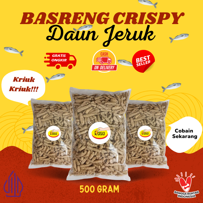 

Basreng Original Daun Jeruk Gurih Renyah Crispi Kriuk Krenyes 500gram Rasa Bandung