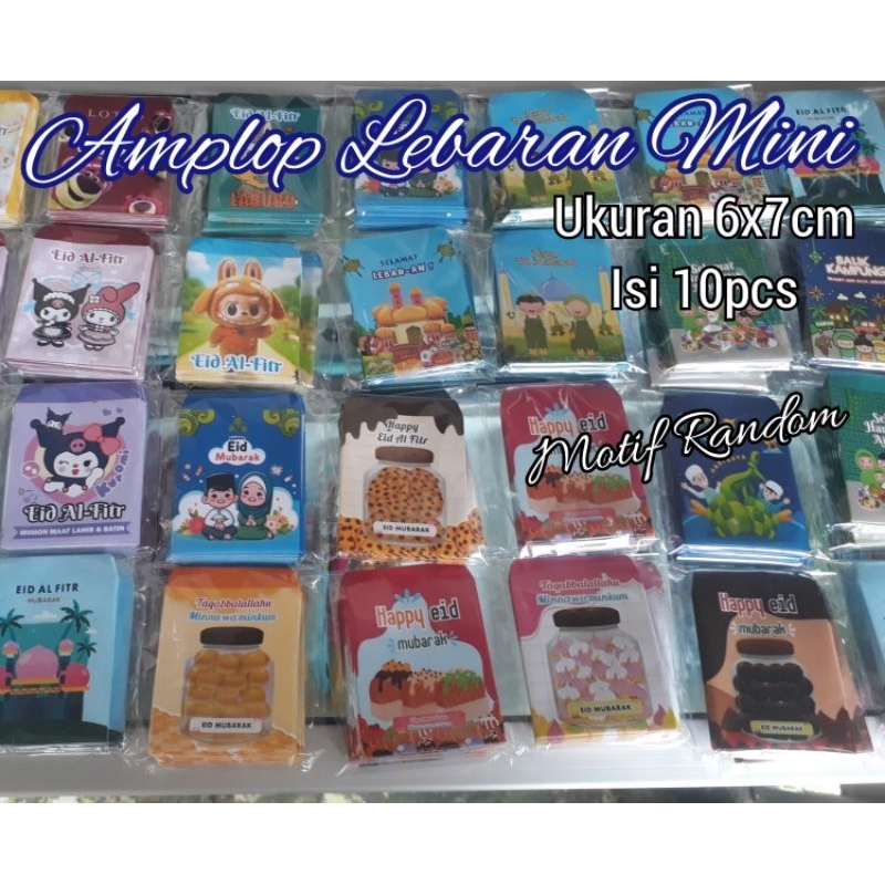 

Amplop Lebaran Mini Motif Random Ukuran 6x7cm ( 10 pcs )
