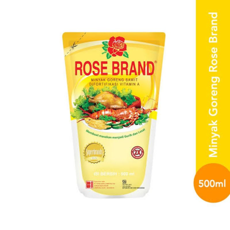 Minyak makan rose brand 500ml/ rose brand minyak goreng 500ml