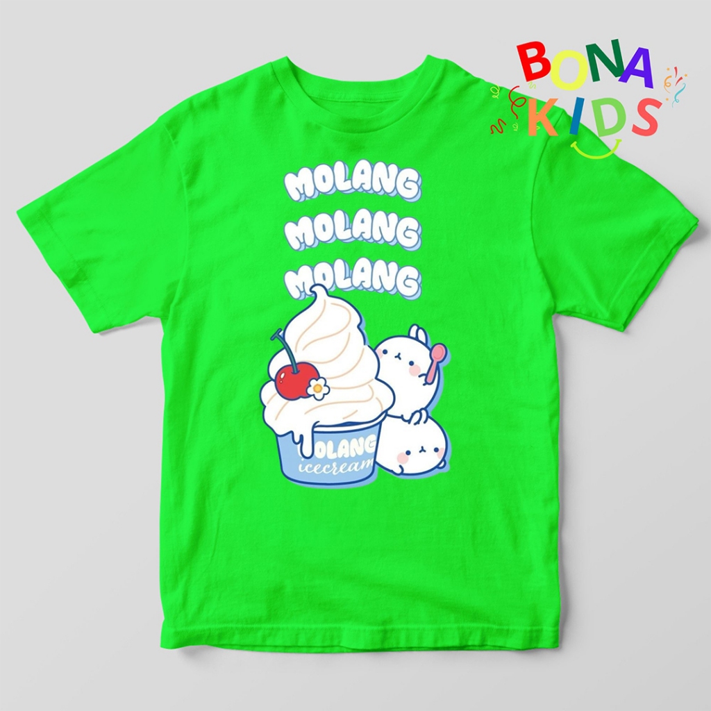 Kaos Anak Molang  Baju Anak Kartun Molang Laki Laki Perempuan Usia 1-10 Tahun