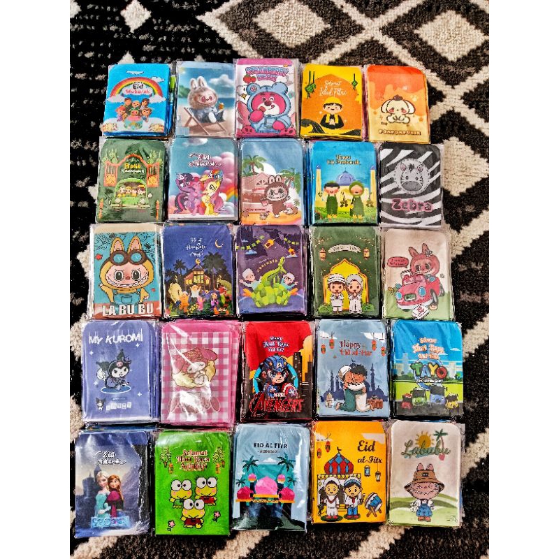 

100pcs amplop lebaran mini motif random